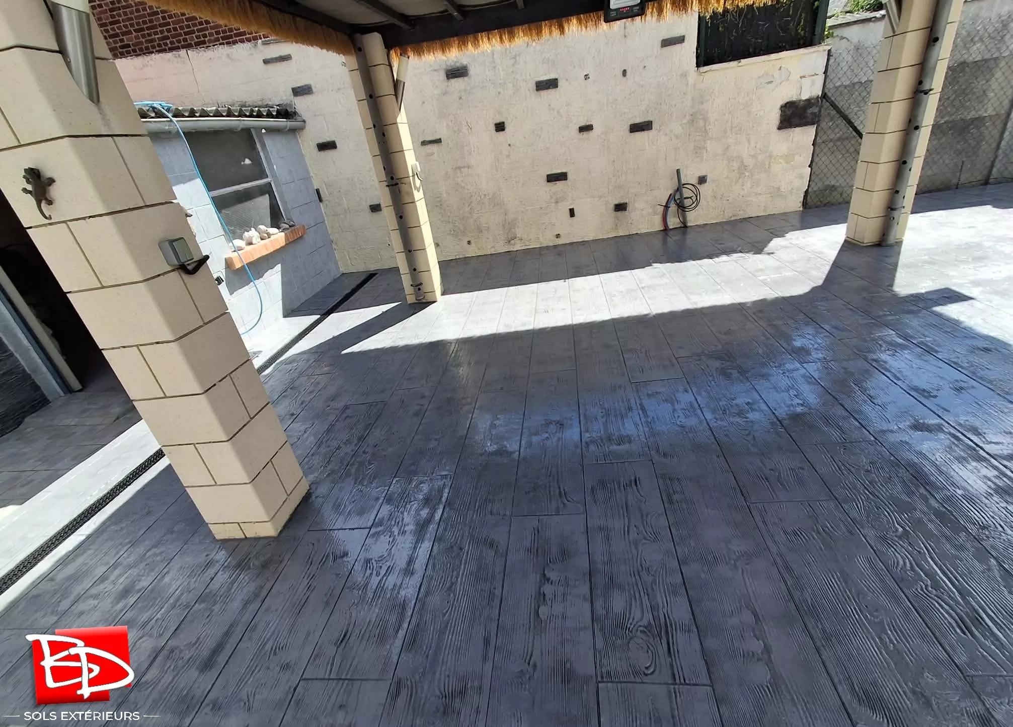 Terrasse en lames de bois