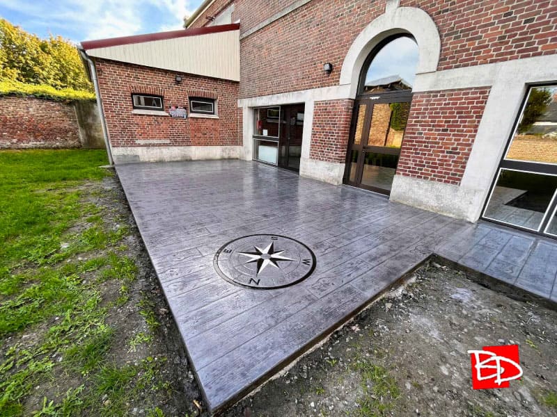 Terrasse en béton imprimé Oisy